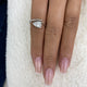 Promise Ring 1 ct TCW , Solid Gold 14k