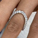 Diamond Band Ring 1.2 ct White Gold