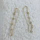 Diamond Threader Earrings 0.8 ct Yellow Gold