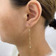 Diamond Threader Earrings 0.8 ct Yellow Gold