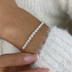 Diamond Bar Bracelet 6.7 ct Rose Gold