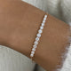 Diamond Bar Bracelet 6.7 ct Rose Gold