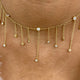 Diamond Charm Necklace 1.9 ct Yellow Gold