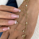 Diamond Charm Bracelet 6.2 ct Yellow Gold