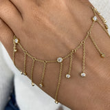 Diamond Charm Bracelet 6.2 ct Yellow Gold