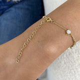 Diamond Charm Bracelet 6.2 ct Yellow Gold