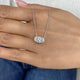 Diamond Pendant Necklace 5 ct White Gold