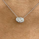 Diamond Pendant Necklace 5 ct White Gold