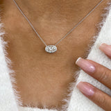 Diamond Pendant Necklace 5 ct White Gold