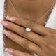 Diamond Pendant Necklace 5 ct White Gold