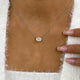 Diamond Pendant Necklace 5 ct White Gold