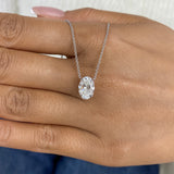 Diamond Pendant Necklace 2 ct White Gold