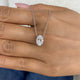 Diamond Pendant Necklace 2 ct White Gold