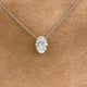 Diamond Pendant Necklace 5 ct White Gold