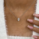 Diamond Pendant Necklace 2 ct White Gold
