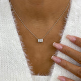 Diamond Pendant Necklace 1.5 ct White Gold