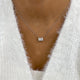 Diamond Pendant Necklace 1.5 ct White Gold