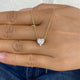 Diamond Pendant Necklace 1.5 ct Yellow Gold