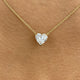 Diamond Pendant Necklace 5 ct Yellow Gold