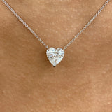 Diamond Pendant Necklace 2.5 ct White Gold