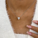 Diamond Pendant Necklace 2.5 ct White Gold
