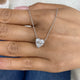 Diamond Pendant Necklace 2.5 ct White Gold