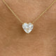 Diamond Pendant Necklace 3 ct Yellow Gold