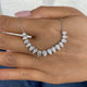 Diamond Pendant Necklace 2.8 ct White Gold