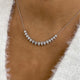 Diamond Pendant Necklace 2.8 ct White Gold