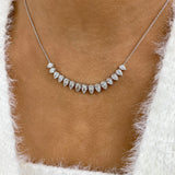 Diamond Pendant Necklace 2.8 ct White Gold