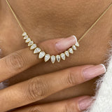 Diamond Charm Necklace 2.8 ct Yellow Gold