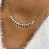 Diamond Charm Necklace 2.8 ct Yellow Gold