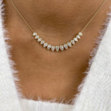 Diamond Charm Necklace 2.8 ct Yellow Gold