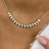 Diamond Charm Necklace 2.8 ct Yellow Gold