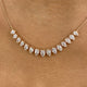 Diamond Charm Necklace 2.9 ct Rose Gold