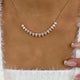 Diamond Charm Necklace 2.9 ct Rose Gold