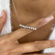 Diamond Bar Necklace 1.2 ct White Gold