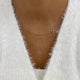 Diamond Bar Necklace 1.2 ct White Gold