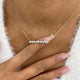 Diamond Bar Necklace 1.2 ct Yellow Gold