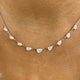 Diamond Link Necklace 2 ct White Gold