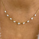 Diamond Link Necklace 2 ct Yellow Gold