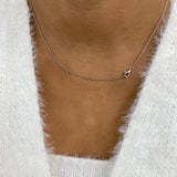 Diamond Pendant Necklace 1.6 ct White Gold