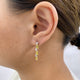 Diamond Dangle Earrings 1.9 ct White Gold