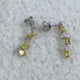 Diamond Dangle Earrings 1.9 ct White Gold