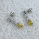 Diamond Dangle Earrings 3 ct White Gold