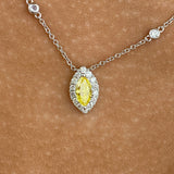 Diamond Pendant Necklace 1 ct White Gold