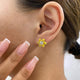 Diamond Stud Earrings 3.4 ct Yellow Gold