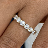 Diamond Eternity Ring 3.2 ct Yellow Gold