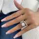 Triselle Diamond Set 2 Rings 4.2 ct TCW