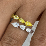 Diamond Band Ring 1.7 ct White Gold